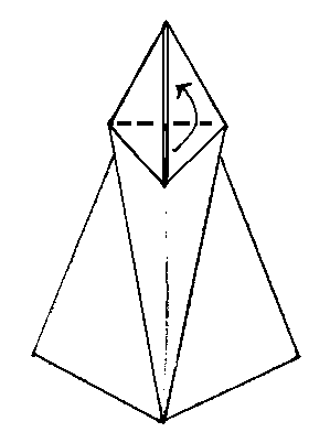 unfold, leaving crease - making Delty aeroplane